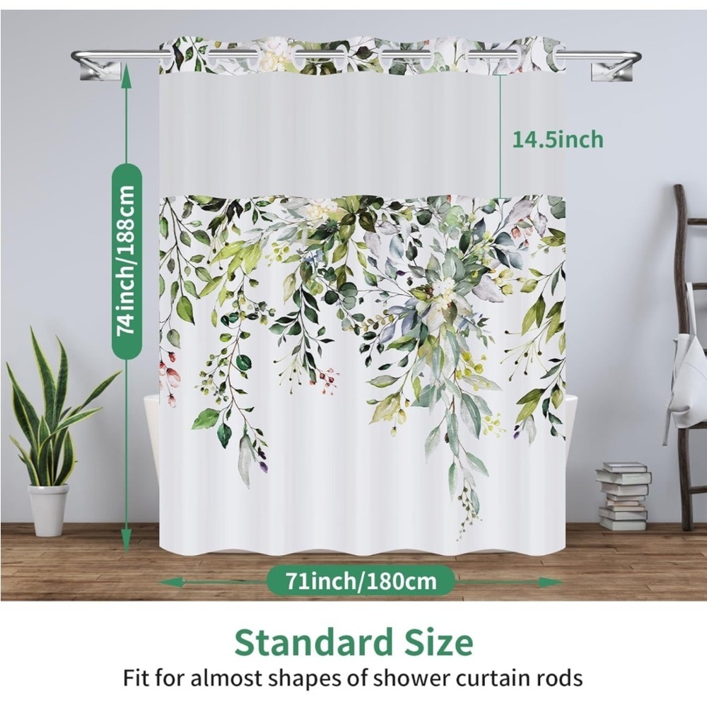 REZAYMRS FLORAL SHOWER CURTAIN - Picture 6 of 6